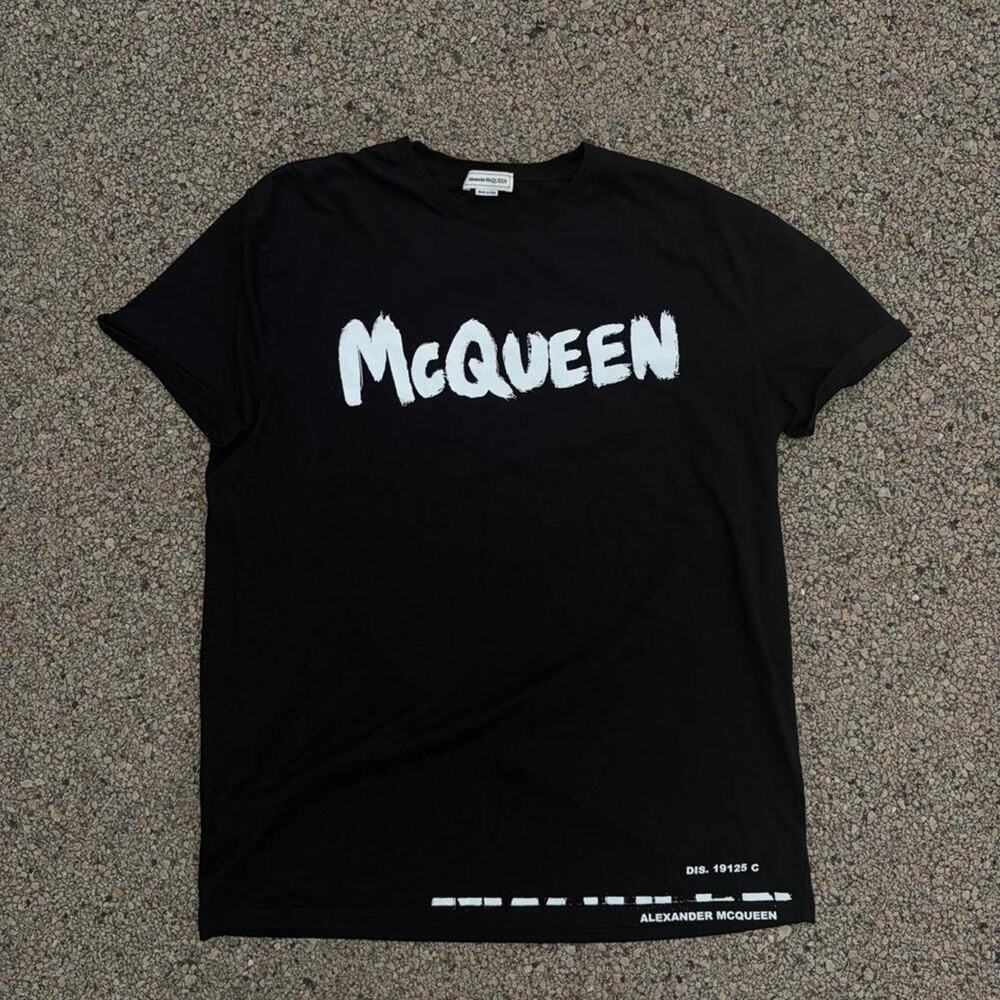 Alexander mcqueen italy black brushstroke